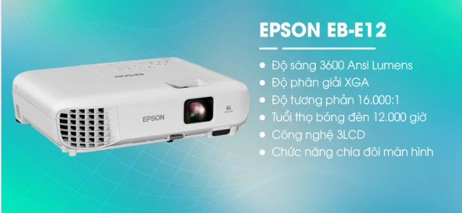 Độ sáng 3.600 Ansi Lumens thách thức mọi điều kiện ánh sáng
