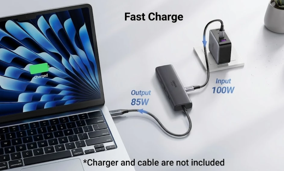 Sạc Nhanh Tiện Lợi Với Power Delivery 100W