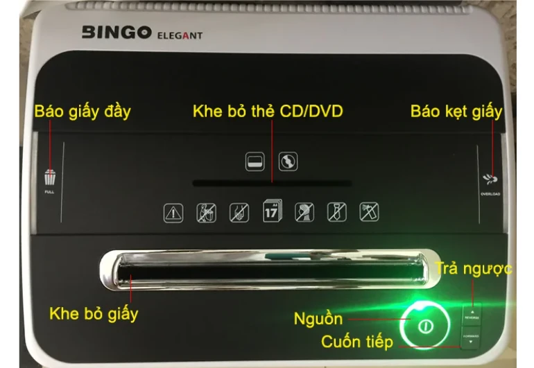 Ưu điểm vượt trội của máy huỷ giấy Bingo Elegant