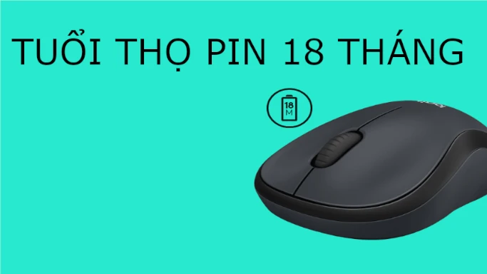 Thời lượng pin ấn tượng lên đến 18 tháng